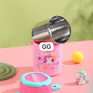 Cute & Durable Kids Insulated Lunch Box 600ml with Handle
