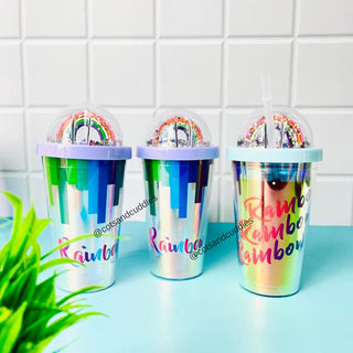 Holpgraphic Rainbow Glitter Sipper Bottle (Random)