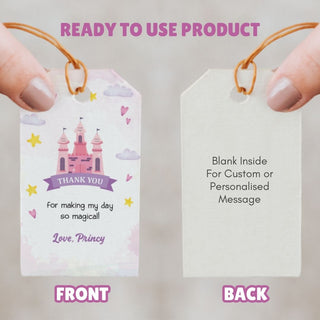 Personalized Thank You Tags for Return Gifts - Magical Castle (18pcs) (PREPAID ONLY)