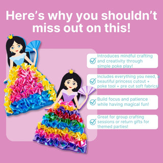 Cots and Cuddles Diy Princess Poking Gown Kit Pack of 1 (Random)