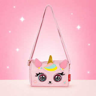 Blinking Eyes Musical Animal Sling Bag for Girls | Kawaii Crossbody Purse