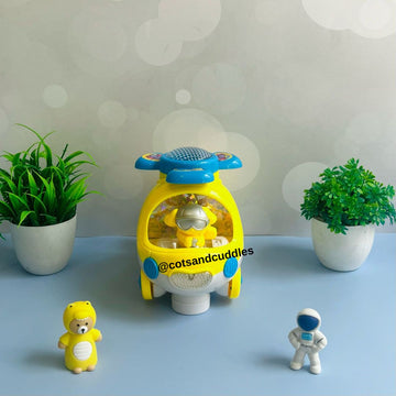 Cute Helicopter Toy with Flashing Light & Sound Effects