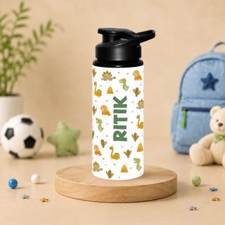 Personalized Water Bottle for Kids - Small Dino (PREPAID ONLY)