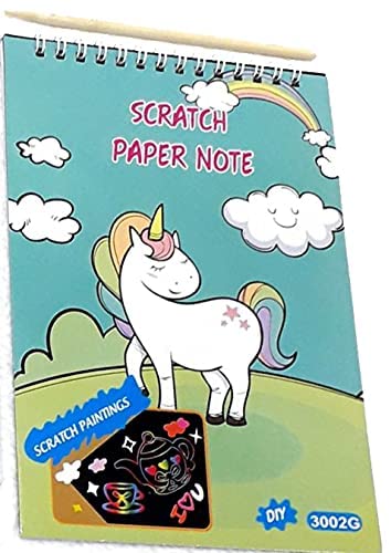 Whimsical Unicorn Scratchbook for Kids