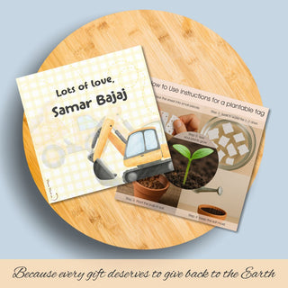 Plantable Gift Tag - Work Zone - 24 Tags (PREPAID ONLY)