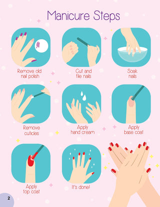 Nail Art and Hair Style Colouring and Sticker Activity Book for Kids Age 3 -6 years- Create and Colour Your Own Nail Art with 100+ Glitter Stickers