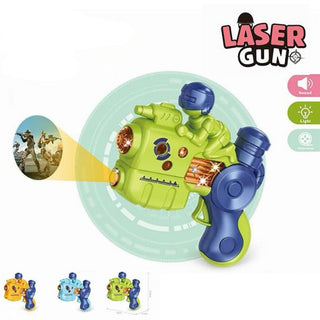Cute Mini Projection Flashlight Gun for Kids