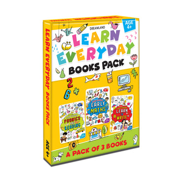 Learn Everyday 3 Books Pack for Children Age 4+