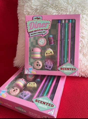 Fast Food Frenzy: Cartoon-Themed Stationery Set for Kids