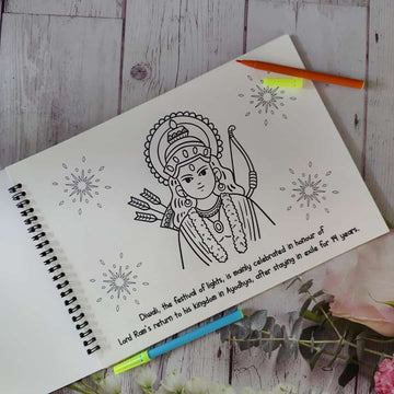 Personalized Diwali Coloring Book (PREPAID)