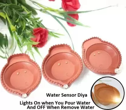  LED Water Diya