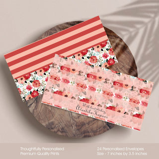 Personalised Envelopes - Rosey Wishes (PREPAID ONLY)