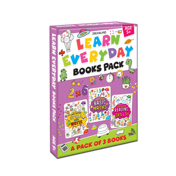 Learn Everyday 3 Books Pack for Children Age 5+