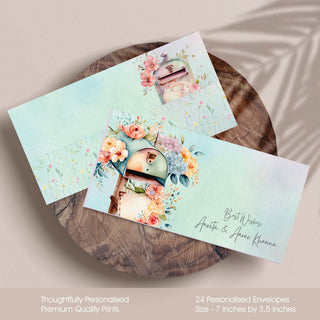 Personalised Envelopes - Blooming Joy (PREPAID ONLY)