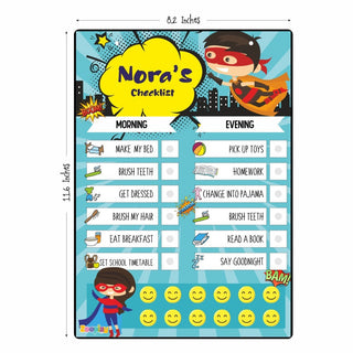 Daily Reward Chart Personalised  Superkid edition (PREPAID ONLY)