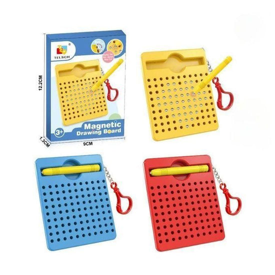 Magnetic Bead Drawing Board for Kids (Random Color) (Pack Of 5/10 ...
