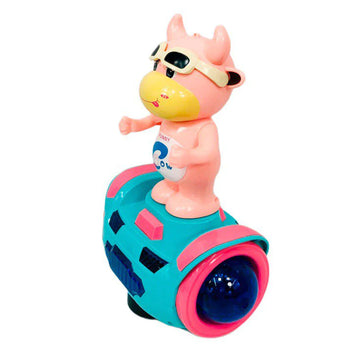 Bump and Go: Interactive Light and Sound Cow Toy