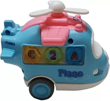 Friction-Powered Helicopter Car with Cartoon Character: The Ultimate Adventure Toy for Kids