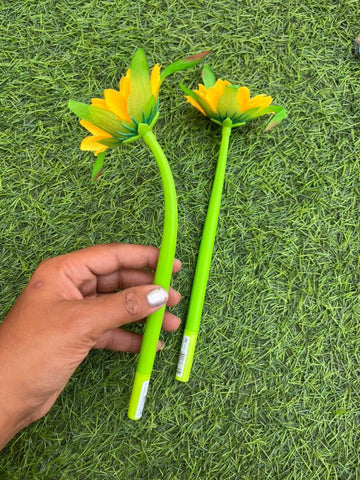 Cute Small Sunflower Floppy Pen - (Pack Of 1)