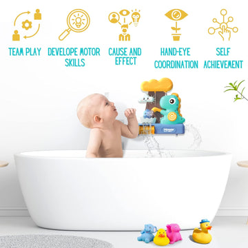 DinoSplash: Interactive Dinosaur Water Bath Shower Toy for Kids