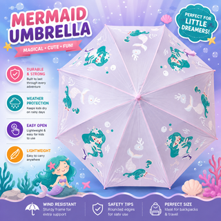 Magic Color Changing Kids' Umbrella | Fun Prints for Boys & Girls