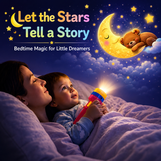 2-in-1 Kids Projection Flashlight with 3 Slide Discs | 24 Images | BPA-Free Toy for Ages 3+