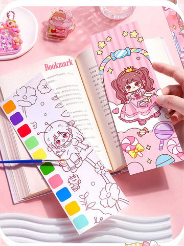 Set of 2 (20 pages) Watercolor Painting Book, Magic Water Coloring Books,  Watercolor Paint Bookmark, DIY Making Art Toy Supplies Paint with Water for  Girls, Kids, Toddlers at Rs 399.00, Coloring Book