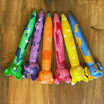 Animal Stick Marbled Design Crayons Set