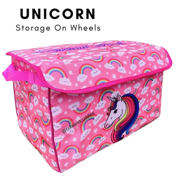 Wheeled Wonderland: Multipurpose Toy Storage Bag (Unicorn)