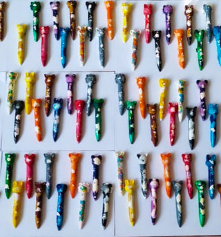 Animal Stick Marbled Design Crayons Set