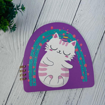 Cute Kitty Design Mini Spiral Notebook Diary For Kids