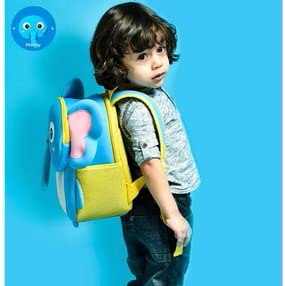 Kids School Bag Soft Plush Backpacks Cartoon Boys Girls Baby (2-5 Years) (ELEPHANT)