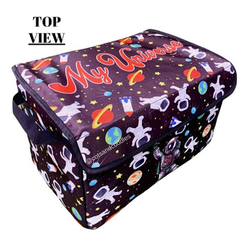 Wheeled Wonderland: Multipurpose Toy Storage Bag (Space)