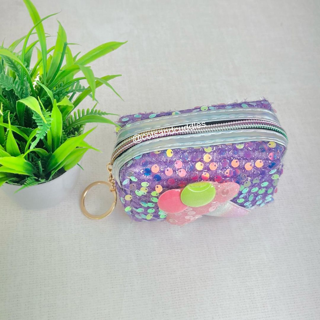 Silver Sequin Coin Purse - Elements Unleashed