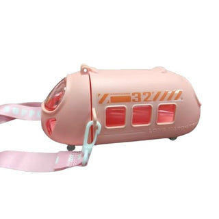 Bullet Train-Shaped Kids Water Bottle with Strap – 680ml