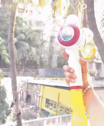 Long Handle Space Bubble Blower Toy for Kids