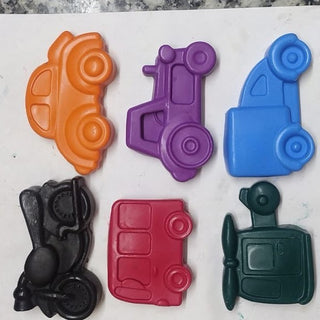 Jumbo Vehicles Design Crayons Set of 6