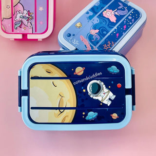 Cute Design 2 Compartment Lunch Box with Handle for Kids