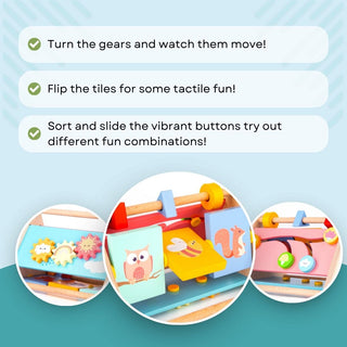 Wooden Activity Triangle for Kids