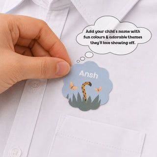 Personalized Iron On Label Sticker - Tiger (32pc) (PREPAID ONLY)