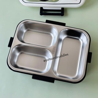 Panda Design 3-Compartment Lunch Box with 750ml + 70ml Salad Cup
