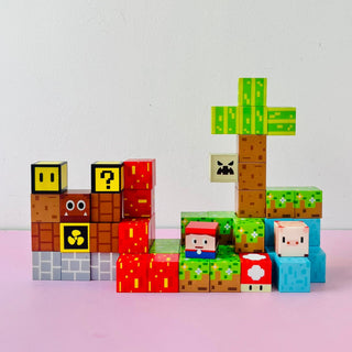 Magnetic Pixel Building Block Set – 84 Pcs Creative Construction Toy for Kids