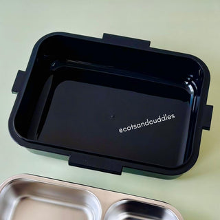Panda Design 3-Compartment Lunch Box with 750ml + 70ml Salad Cup