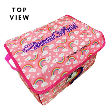 Wheeled Wonderland: Multipurpose Toy Storage Bag (Unicorn)