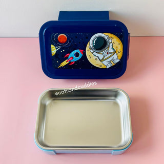Cute Theme Stainless Steel Lunch Box with Snack Container