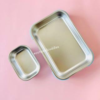 Cute Theme Stainless Steel Lunch Box with Snack Container