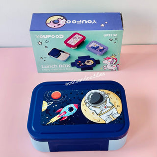 Cute Theme Stainless Steel Lunch Box with Snack Container