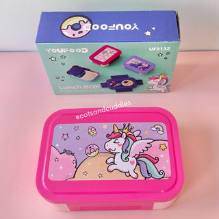 Cute Theme Stainless Steel Lunch Box with Snack Container