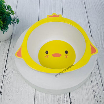 Animal Themed Bamboo Fiber Feeding Bowl for Kids