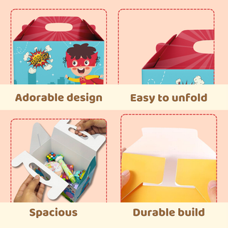 Superhero Theme Gift Paper Box Pack of 10